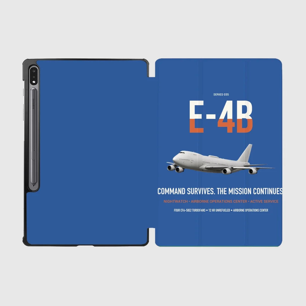 E-4B Nightwatch design on blue samsung tablet tablet case