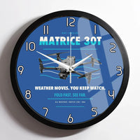 Thumbnail for DJI Matrice 30T design on blue framed wall clock