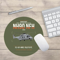 Thumbnail for NHIndustries NH90 NFH Caïman design on green army round mouse pad