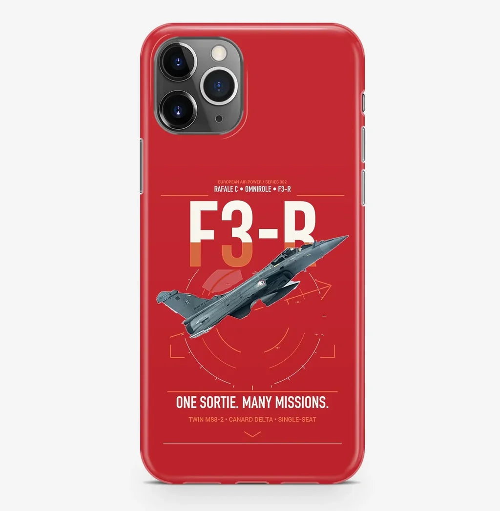 Dassault Rafale C — F3-R standard design on red magsafe iphone case, for iPhone Pro Max