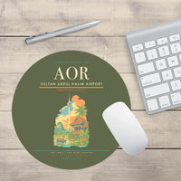 Thumbnail for Sultan Abdul Halim Airport (AOR) design on green army round mouse pad