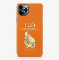 Thumbnail for Langeoog Airport (LGO) design on orange iPhone 16 Pro MagSafe case