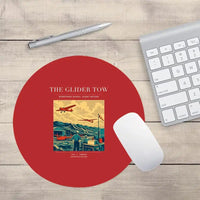 Thumbnail for VINTAGE G4249 - The Glider Tow - Designed Mouse Pads design on red round