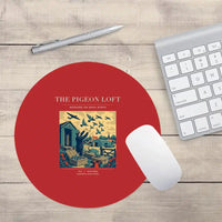 Thumbnail for VINTAGE G4526 - The Pigeon Loft - Designed Mouse Pads design on red round