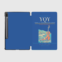 Thumbnail for Sydney–J.A. Douglas McCurdy Airport (YQY) design on blue samsung tablet tablet case