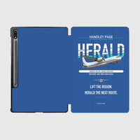 Thumbnail for Handley Page HPR.7 Dart Herald design on blue samsung tablet tablet case