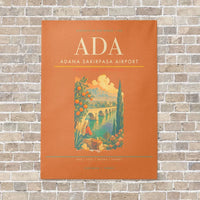 Thumbnail for Adana Sakirpasa Airport ADA - Canvas No Frame - Orange