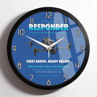 Thumbnail for BRINC Responder design on blue framed wall clock