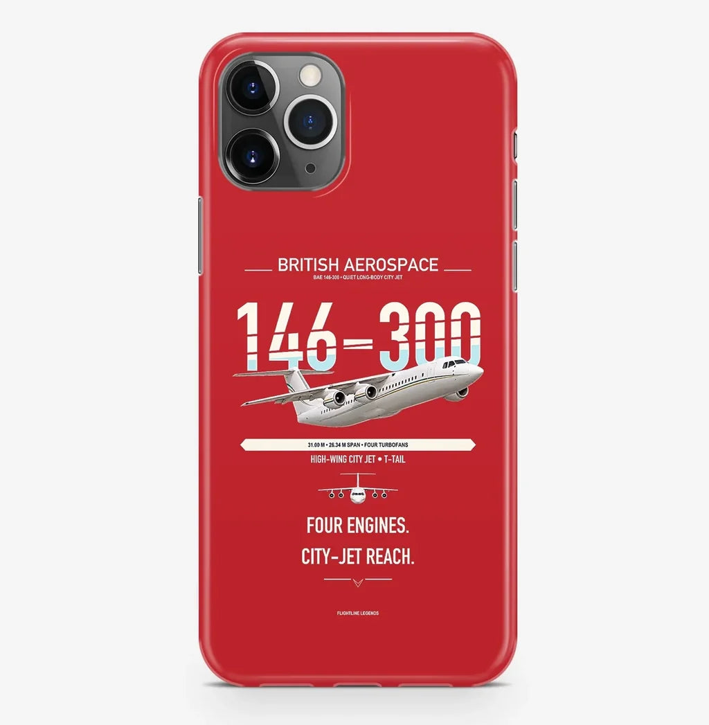 BAe 146-300 design on red magsafe iphone case, for iPhone Pro Max