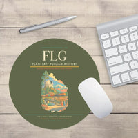Thumbnail for Flagstaff Pulliam Airport (FLG) design on green army round mouse pad