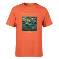 Thumbnail for VINTAGE G4400 - The Firefly Field Night - Premium T-Shirt design on orange premium t shirt