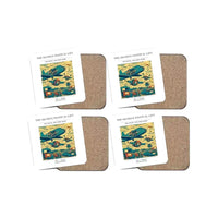 Thumbnail for The Skydive Festival Lift - Designed Coasters design on white 4-pieces-set
