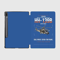 Thumbnail for Leonardo HH-139B design on blue samsung tablet tablet case