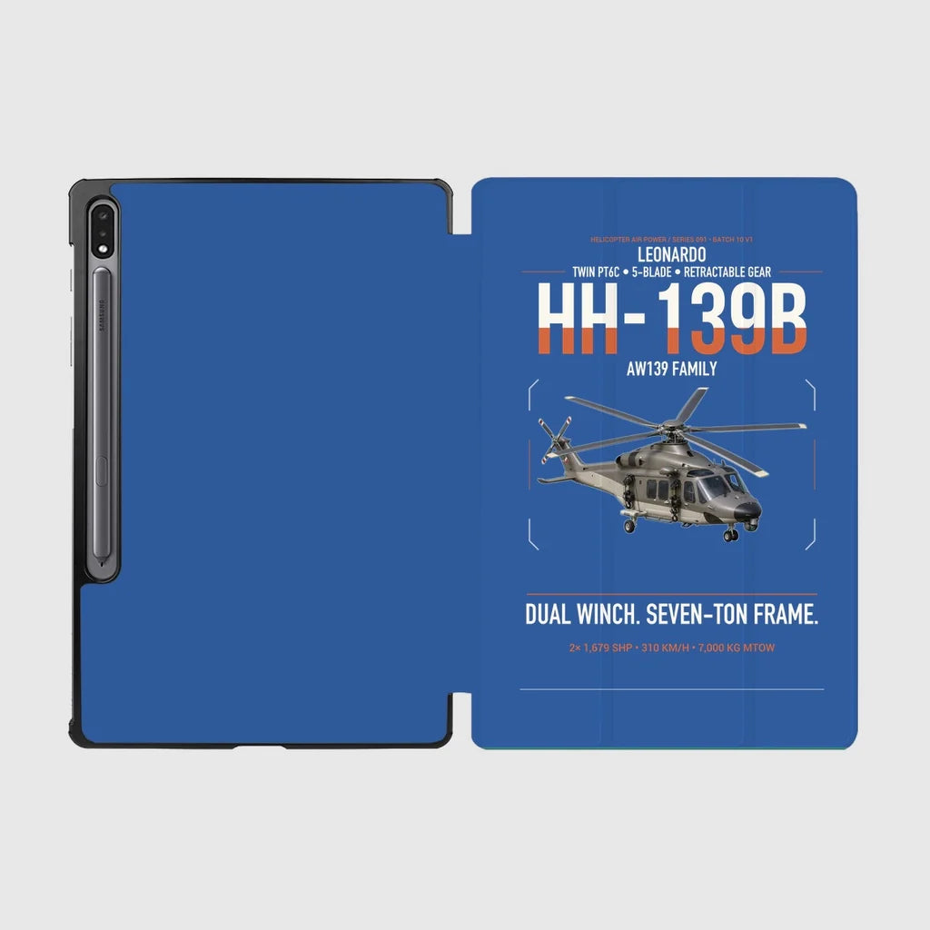 Leonardo HH-139B design on blue samsung tablet tablet case