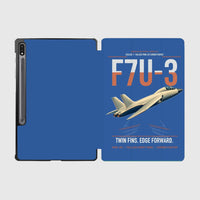 Thumbnail for F7U-3 Cutlass design on blue samsung tablet tablet case