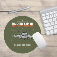 Thumbnail for HAL ALH Dhruv Mk III design on green army round mouse pad
