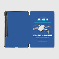 Thumbnail for DJI Mini 2 design on blue samsung tablet tablet case