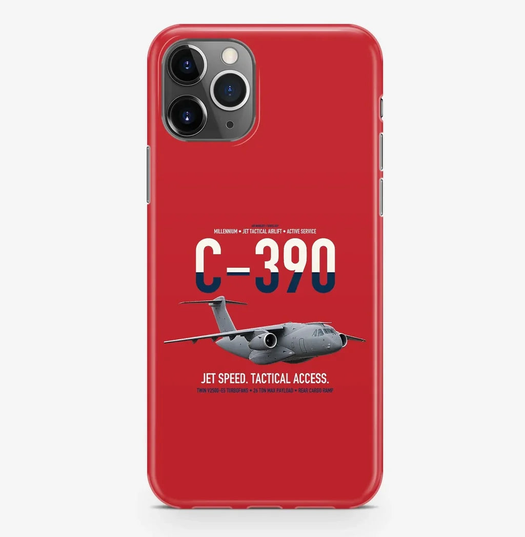 C-390 Millennium design on red magsafe iphone case, for iPhone Pro Max