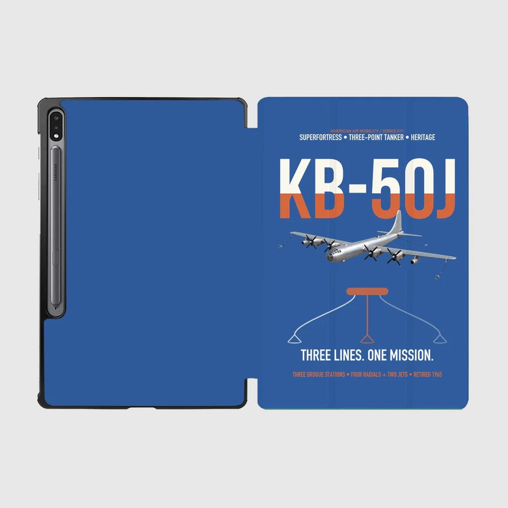KB-50J Superfortress design on blue samsung tablet tablet case