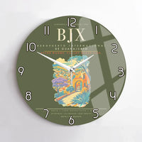 Thumbnail for Aeropuerto Internacional de Guanajuato BJX Wall-Clock No-Frame - Green Army