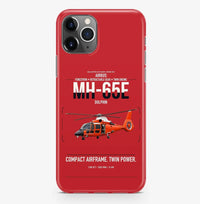 Thumbnail for Airbus MH-65E Dolphin design on red magsafe iphone case, for iPhone Pro Max