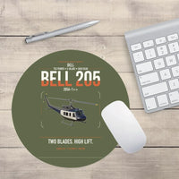 Thumbnail for Bell 205A-1++ design on green army round mouse pad