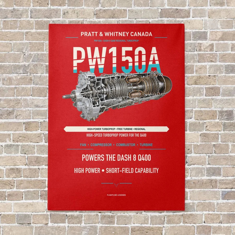 PW150A vertical canvas print - no frame - red background