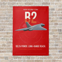 Thumbnail for Avro Vulcan B2 vertical canvas print - no frame - red background
