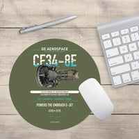 Thumbnail for CF34-8E design on green army round mouse pad