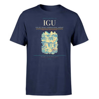 Thumbnail for Foz do Iguaçu International Airport (IGU) T-Shirt single-side front print in Navy Blue | foz-do-iguaçu-international-airport-igu-double-side-t-shirt