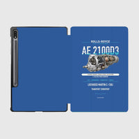 Thumbnail for AE 2100D3 design on blue samsung tablet tablet case