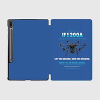 Thumbnail for Inspired Flight IF1200A design on blue samsung tablet tablet case