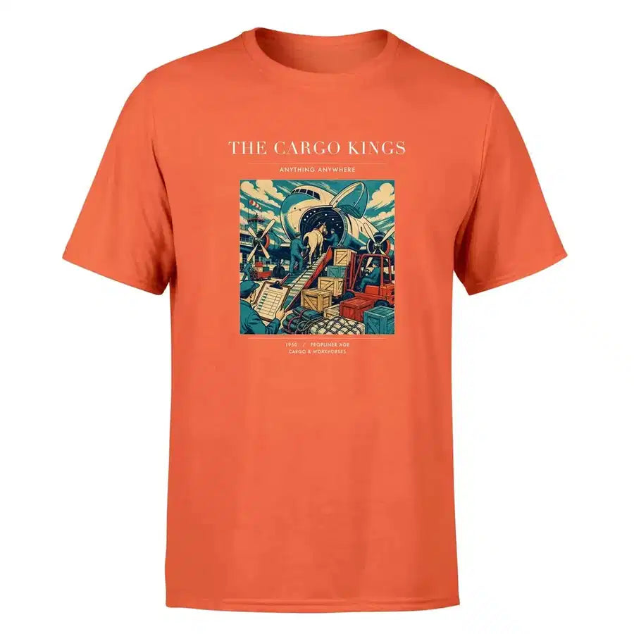 VINTAGE G4085 - The Cargo Kings - Premium T-Shirt design on orange premium t shirt