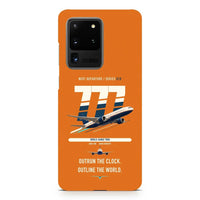 Thumbnail for Boeing 777-200LR design on samsung case - orange