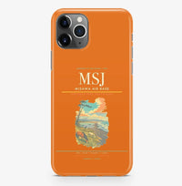 Thumbnail for Misawa Airport (MSJ) design on orange iPhone 16 Pro MagSafe case