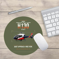 Thumbnail for Airbus H130 design on green army round mouse pad