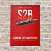 Thumbnail for Blackburn Buccaneer S2B vertical canvas print - no frame - red background