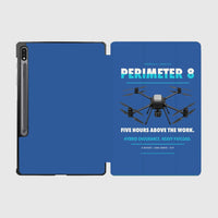Thumbnail for Skyfront Perimeter 8 design on blue samsung tablet tablet case