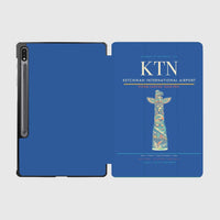 Thumbnail for Ketchikan International Airport (KTN) design on blue samsung tablet tablet case