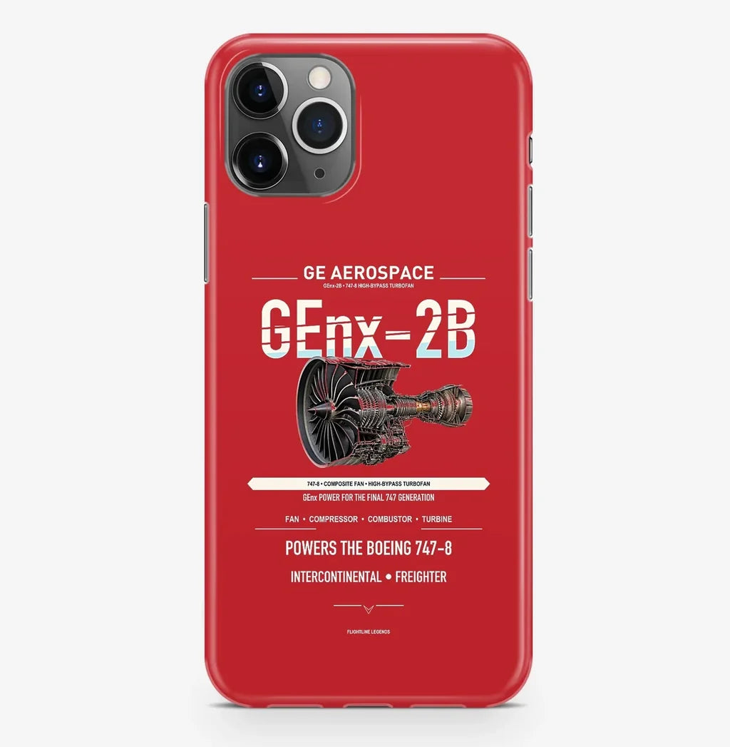 GEnx-2B Case ProMax design on red iphone case promax