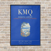 Thumbnail for Komatsu Airport KMQ - Canvas Framed - Blue