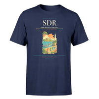 Thumbnail for Santander Airport (SDR) T-Shirt single-side front print in Navy Blue | santander-airport-sdr-double-side-t-shirt