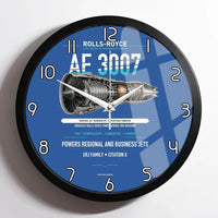 Thumbnail for AE 3007 design on blue framed wall clock