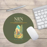 Thumbnail for Weeze Airport (NRN) design on green army round mouse pad