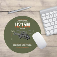 Thumbnail for Airbus H215M design on green army round mouse pad