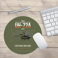 Thumbnail for Airbus UH-72A Lakota design on green army round mouse pad