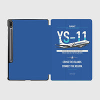 Thumbnail for NAMC YS-11A design on blue samsung tablet tablet case