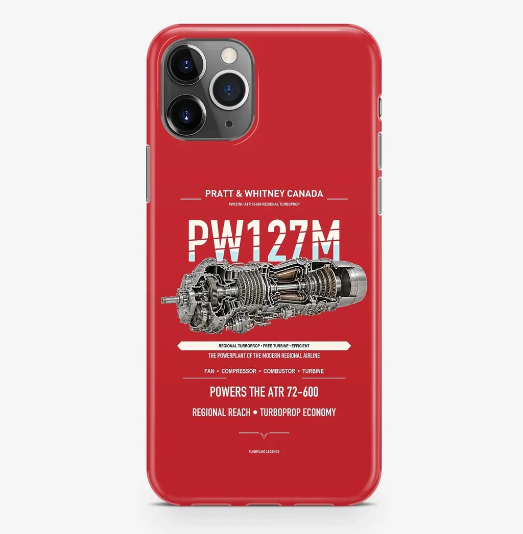 PW127M Case ProMax design on red iphone case promax