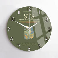 Thumbnail for Charles M. SchulzSonoma County Airport Santa Rosa STS Wall-Clock No-Frame - Green Army