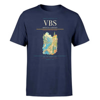 Thumbnail for Brescia Airport (VBS) T-Shirt single-side front print in Navy Blue | brescia-airport-vbs-double-side-t-shirt